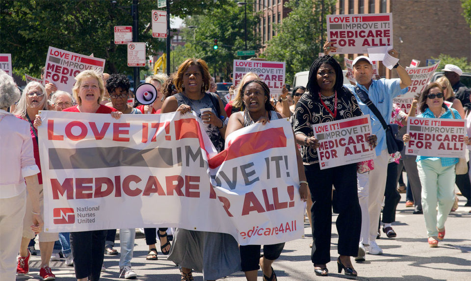 RNs and activists march for Medicare for All