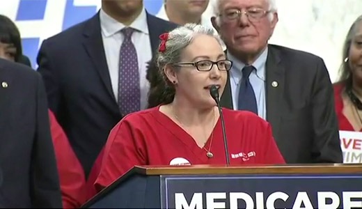 RN Melissa Johnson-Camacho Speaks at Medicare for All Act introduction